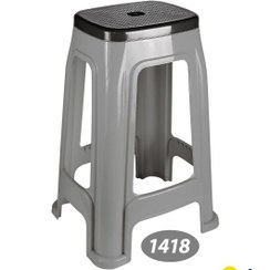 تصویر چهارپایه ناصر پلاستیک مدل 1418 دورنگ 