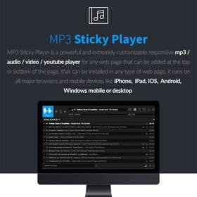 تصویر اسکریپت پخش کننده صدا | MP3 Sticky Player 