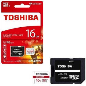 تصویر رم میکرو اس‌دی 16 گیگابایت Toshiba 16GB EXCERIA M302 microSDHC Class 10 