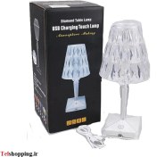 تصویر آباژور بی سیم شارژی ریموت دار Rose Dimond Table lamp