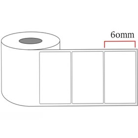 تصویر لیبل کاغذی سایز 60*90 میلی متر تعداد 1000 عددی LABEL 60*90