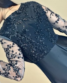 تصویر لباس مجلسی و شب ماکسی مدل گیسو Dress and long night