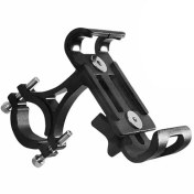 تصویر هولدر و نگهدارنده موبایل روی موتور سیکلت و دوچرخه Universal Non-rotatable Aluminum Alloy Fixing Frame Motorcycle Bicycle Mobile Phone Holder