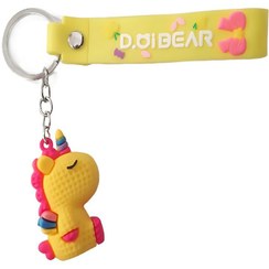 تصویر جاکلیدی دخترانه مدل سیلیکونی یونیکورن اسب تک شاخ طرح عروسکی 