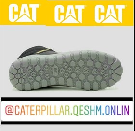 تصویر کفش نیم بوت اسپرت مردانه کاترپیلار مدل Caterpillar Hex Mid Boots Black Nnoir P111350 