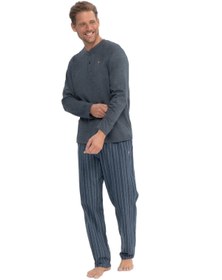 تصویر پیژامه و لباس خواب مردانه خاکستری یو اس پولو | USP 