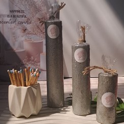 تصویر شمع سه قلو استوانه ای 