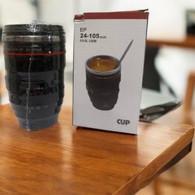 تصویر ماگ طرح لنز دوربین 