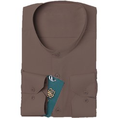 تصویر پیراهن دیپلمات قهوه‌ای روشن 