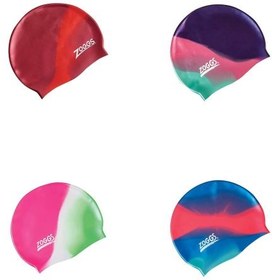 تصویر کلاه شنا زاگز zoggs junior multi colour cap کد 465011 