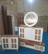 تصویر ست آینه و کنسول و میز تلویزیون و جاکفشی 