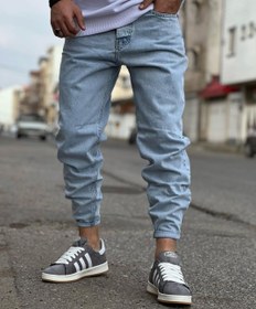 تصویر شلوار بوی فرند آبی یخی بدون زاپ مردانه کد boy45785 Men's Ice Blue Scent Friendly Pants Without Zipper BOY45785