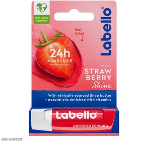 تصویر بالم لب توت فرنگی لابلو ا Labelo strawberry lip balm Labelo strawberry lip balm