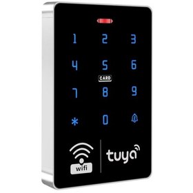 تصویر دستگاه اکسس کنترل هوشمند TUYA با قابلیت کنترل از طریق WIFI و تگ 13.56MHZ/125KHz مدل S10 