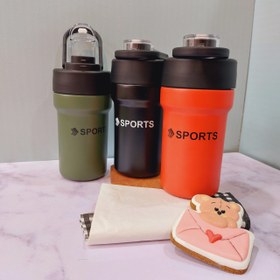 تصویر ماگ سفری اسپرت ظرفیت ۵۰۰ میلی‌لیتر دو درب 