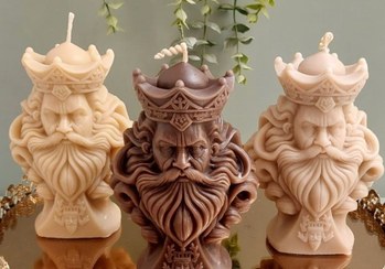 تصویر شمع مدل شاه - نسکافه‌ای 