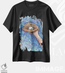 تصویر تیشرت طرح دار گرفتن توپ با دستکش بیسبال اثر کیت سلام Graphic T-Shirt "Baseball Glove Catch" by Kitslam