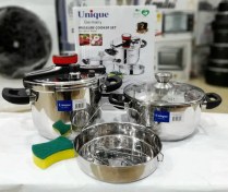 تصویر زودپز دوقلو تفال مدل ۵+۷ لیتر استیل 