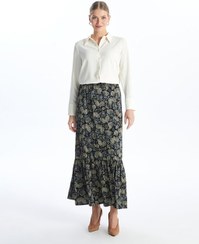 تصویر دامن بلند زنانه ال سی وایکیکی lc waikiki | S4GB66Z8-LQJ