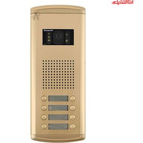 تصویر پنل آیفون تصویری سیماران هشت واحدی مدل فراز VFEC8D Card reader Video door phone panel eight unit Simaran model VFEC8D Faraz