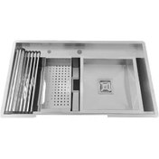 تصویر سینک ظرفشویی بنتو D90 توکار ۲ لگن استیل 