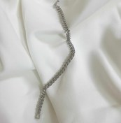 تصویر دستبند کارتیر نازک سیلور ژوپینگ 