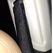 تصویر ست ۲ عددی روکش کمربند ایمنی خودرو نگین‌دار 