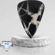 تصویر نگین مدالی سپتارین سیاه مراکشی S25 