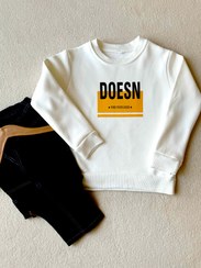 تصویر دورس توکرکی آستین بلند بچگانه پاییزی دخترانه و پسرانه وارداتی (سفید) مناسب 3 تا 10 سال - سایز3 