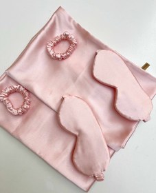 تصویر ست سه عددی ساتن - یاسی 