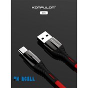 تصویر کابل 1 متری Micro USB کانفلون S91 Konfulon S91 1m USB to Micro USB Cable