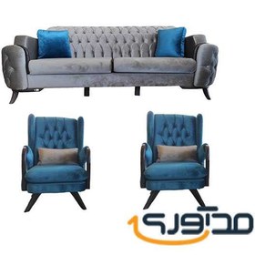 تصویر مبل راحتی 5 نفره مدل چستر ونیز Chester Venice sofa for 5 people