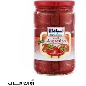 تصویر رب گوجه فرنگی اسپادانا شیشه 1/6 کیلوگرم در بسته بندی 6 عددی 