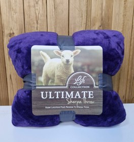 تصویر پتو گوسفندی تکرنگ ۱نفره 