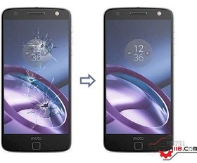 تصویر تعویض گلس ال سی دی گوشی موتورولا موتو Moto Z 