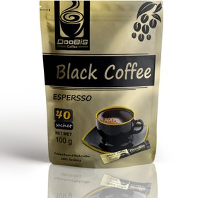 تصویر بلک کافی اسپرسو دوبیس 40 عددی Black Coffee Espresso Doobis 40 pcs