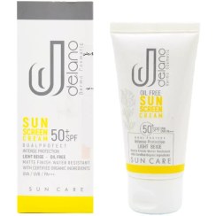 تصویر كرم ضدآفتاب دلانو فاقد چربی SPF50 بی رنگ مخصوص پوست چرب ا Delano SunScreen Oil Free SPF50 Invisible 50ml Delano SunScreen Oil Free SPF50 Invisible 50ml