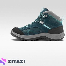 تصویر بوت / کفش زنانه کچوا - ضدآب 2023 (پیش خرید) Quechua Women's Waterproof Outdoor Boots - Turquoise - MH100 Mid 