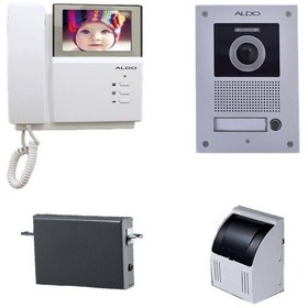 تصویر مجموعه دربازکن تصویری آلدو مدل 412 یک واحدی کارتخوان 