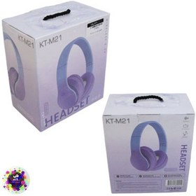 تصویر هدست وایرلس KT-M21 HEADSET WIRELESS