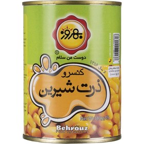 تصویر کنسرو ذرت شیرین بهروز 380 گرمی نیمه آماده 