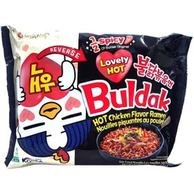 تصویر نودل فوری سرخ شده با طعم مرغ 1/2 تند 135 گرم سامیانگ بولداک SAMYANG Buldak SAMYANG Buldak fried instant noodles hot chicken flavor lovely hot 140g