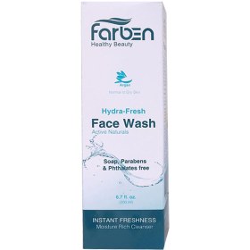 تصویر ژل شستشوی صورت روغن آرگان پوست‌های خشک و معمولی فاربن ۲۰۰ میلی لیتر Farben Argan Face Wash For Normal To Dry Skin 200ml