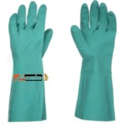 تصویر دستکش نیتریل ضد حلال چم گارد 