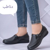 تصویر خرید کفش زنانه پیاده روی و رسمی تمام چرم طبی اصل کد ۲۲۶ - مشکی / 