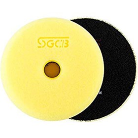 تصویر پد پولیش نرم زرد اس جی سی بی 75 میلی متری مدل SGCB Foam Cutting Pad Hook & Loop Yellow 3inches SGGA107 