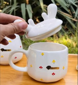 تصویر ماگ گوزن گلدار 