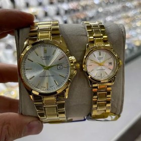 تصویر ست ساعت مچی کاسیو زنانه و مردانه با صفحه رنگی 