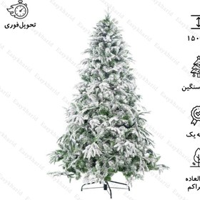 تصویر درخت کریسمس برف سنگین نوئل اروپایی 150 سانتی 150cm heavy snow European Noel Christmas tree