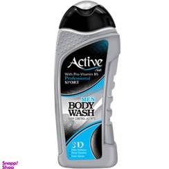 تصویر شامپو بدن مردانه اکتیو (Active) سری Sport مدل Silver وزن 400 گرم 